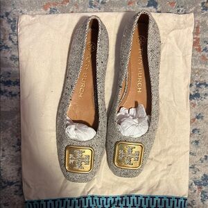 Tory Burch tweed flat lady shoe